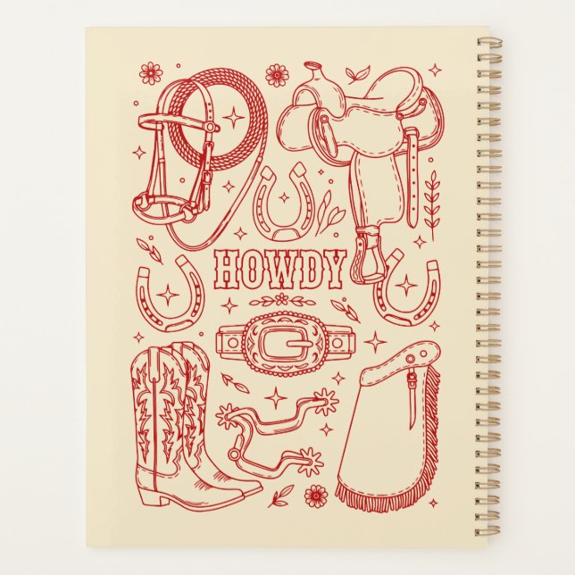 Agenda Pacote Texas Cowboy (Verso)