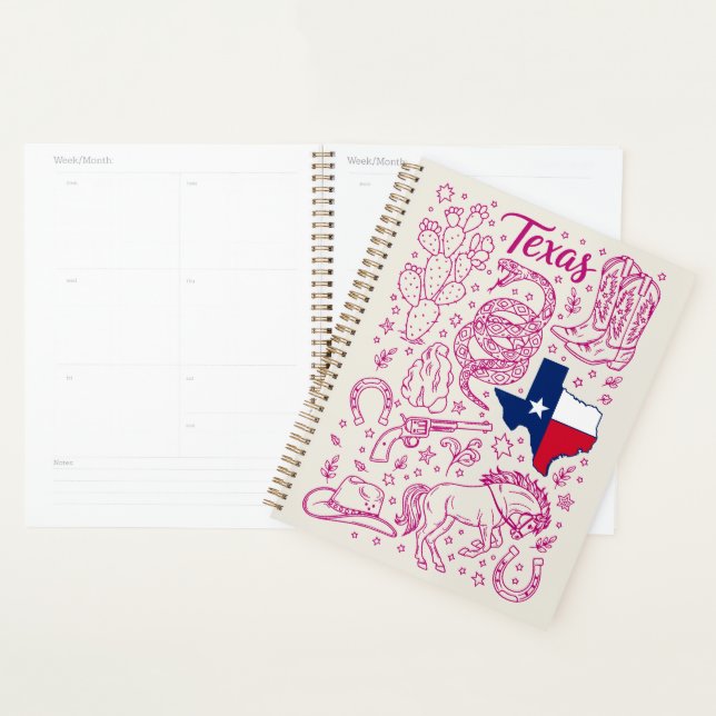 Agenda Pacote Texas Cowboy Vibes Ocidentais (Exibição)