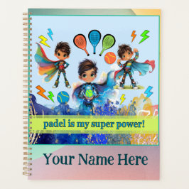 Agenda Padel Day Planner – Boys Super Power Multi-Colors