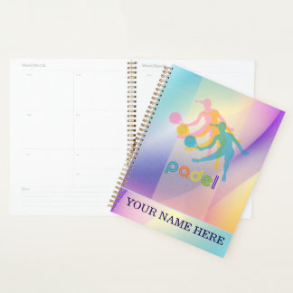 Agenda Padel Day Planner – Vibrant Hues for Her