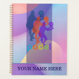 Agenda Padel Day Planner – Vibrant Hues for Him