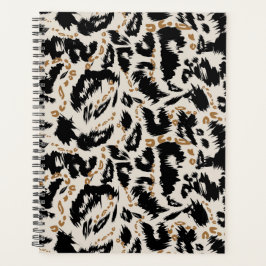 Agenda Padrão Abstrato de Leopardo Africano Boêmio