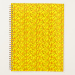Agenda Padrão Amarelo Marigold Floral Sem Vista