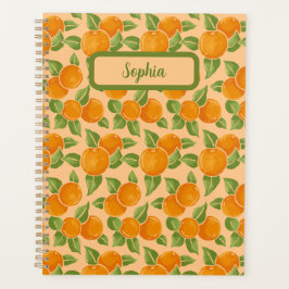 Agenda Padrão Botânico de Laranja Cítrica