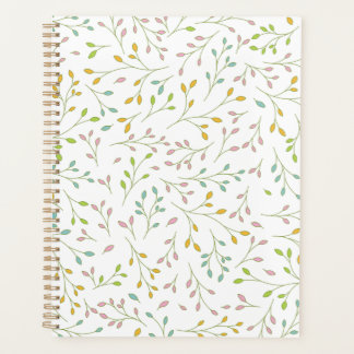 Agenda Padrão Botânico Delicado Multicolorido Pastel de V