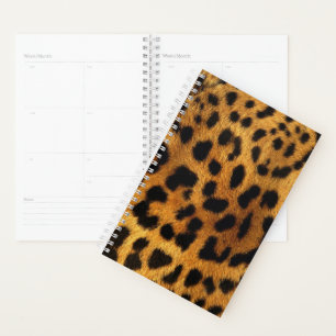 Agenda padrão chic do animal da moenda impressão-leopar