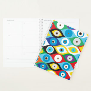Agenda Padrão colorido de proteção dos olhos Mau