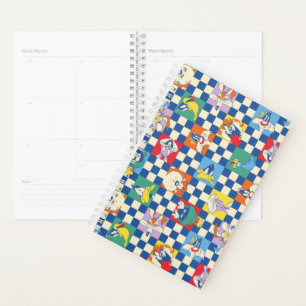 Agenda Padrão Colorido de Tosse do Verificador LOONEY TUN