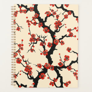 Agenda Padrão contínuo de flor de cerejeira elegante