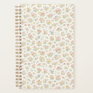 Agenda Padrão contínuo floral delicado e fofo