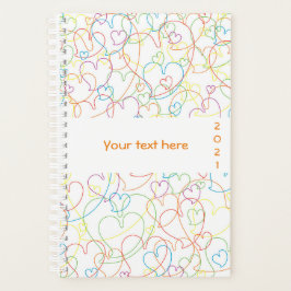 Agenda Padrão Coração Corante Corante Corajoso - Coração