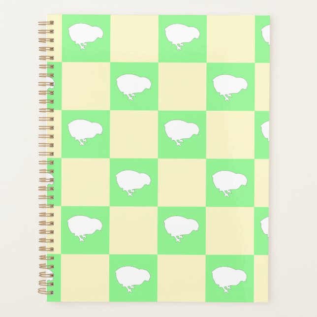 Agenda Padrão da Desktop Board páscoa com Motif de Pintin (Frente)