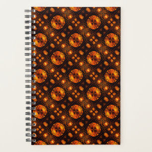 Agenda Padrão de Arte Abstrata Boho Moderno Elegante Dour