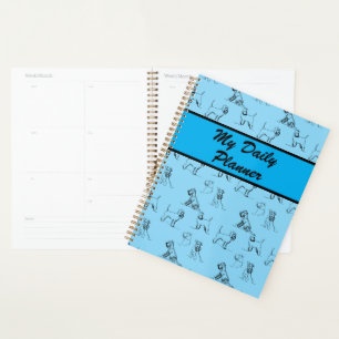 Agenda Padrão de Arte da Linha Miniatura Schnauzer 001 Li