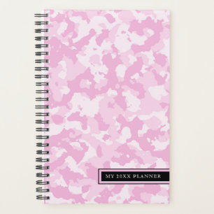 Agenda Padrão de Camo Rosa   Personalizável