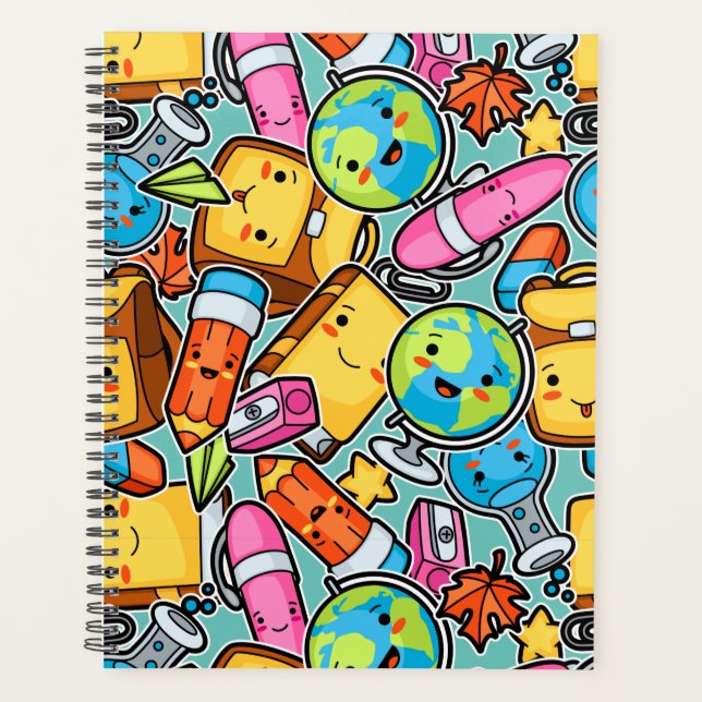 Agenda Padrão de Cartoon School (Frente)