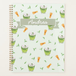 Agenda Padrão de Chá Verde do Cat Froth Matcha