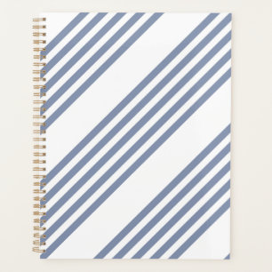 Agenda Padrão de cinco faixas de cinza azul e branco