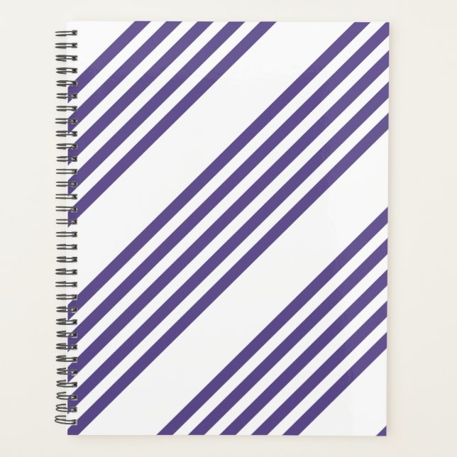 Agenda Padrão de cinco faixas ultravioleta e branca (Frente)