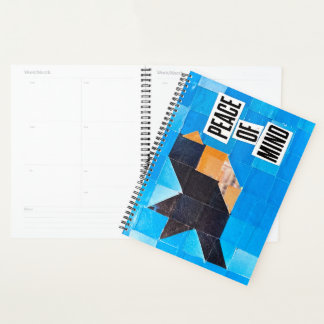 Agenda Padrão de Colcha de Pássaros Céu Azul Calmando Paz