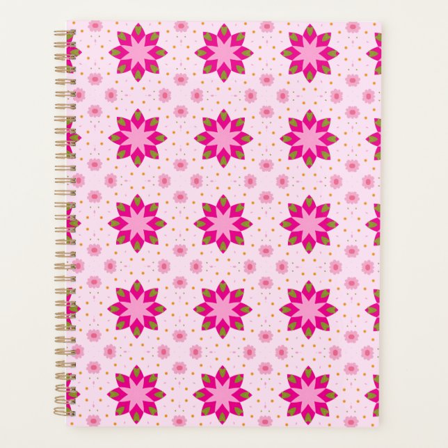 Agenda Padrão de Confetes de Flor de Pétala (Frente)