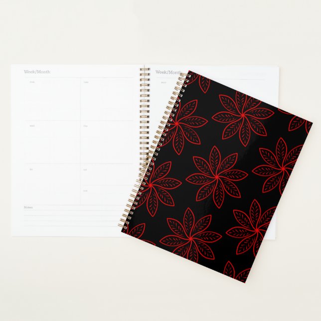 Agenda Padrão de Crimson em Preto (Exibição)