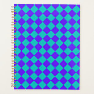 Agenda Padrão de Diamante do Verificador de Teal Roxo