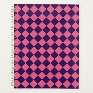 Agenda Padrão de Diamante do Verificador Roxo Rosa