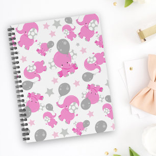 Agenda Padrão De Elefantes Rosa, Elefantes Cutes, Estrela