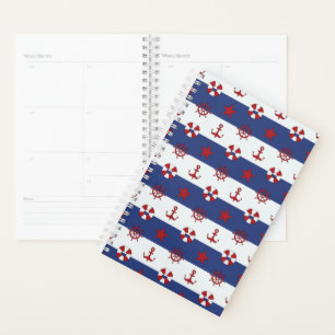 Agenda Padrão De Estrelas E Stripes Náuticas