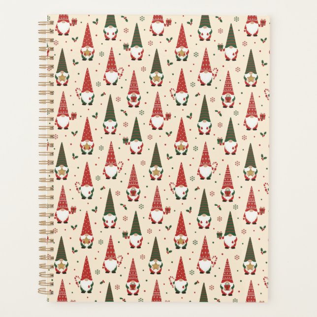 Agenda Padrão de festa de Gnome de Natal (Frente)