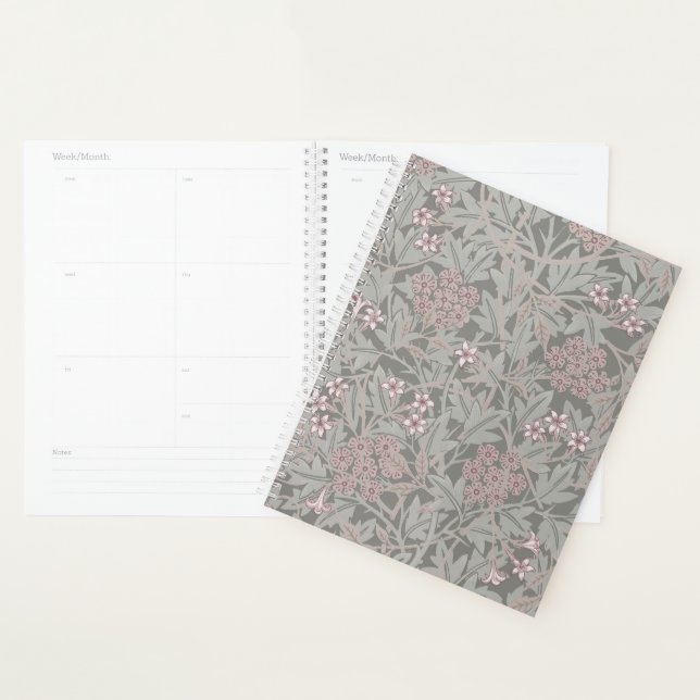 Agenda Padrão de Flor de Jasmim de William Morris (Exibição)