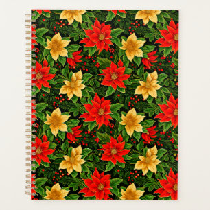 Agenda Padrão de Flores de Poinsettia de Natal-86755