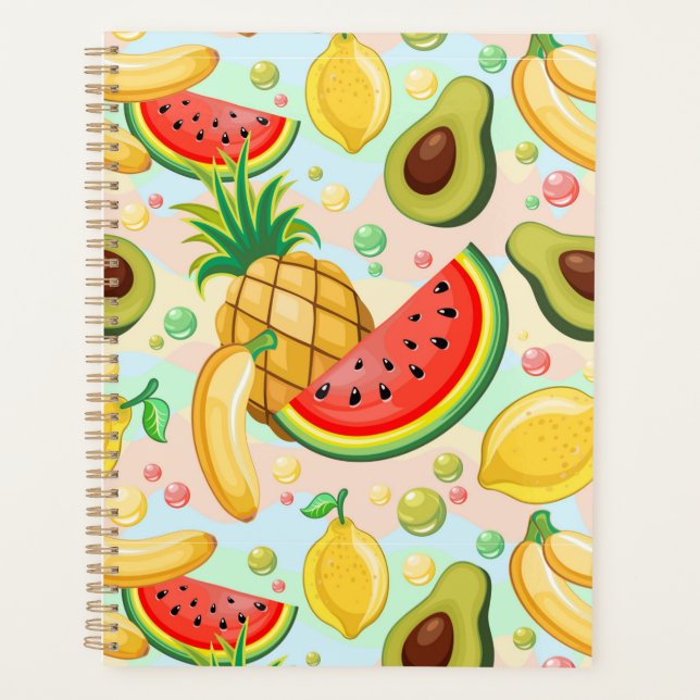 Agenda Padrão de Frutas de Verão Fresco (Frente)
