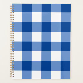 Agenda Padrão de gingham azul