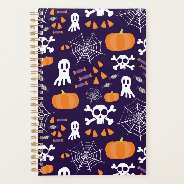 Agenda Padrão de Halloween divertido (Frente)