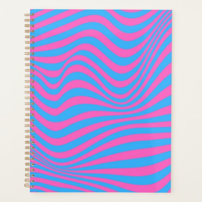 Agenda Padrão de ilusão óptica ondulada (Frente)