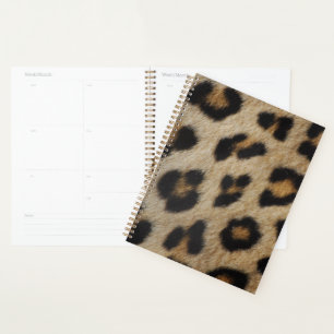 Agenda Padrão de impressão em animais de pele-leopardo-da