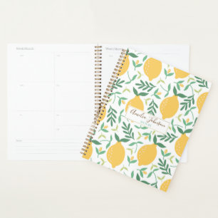 Agenda Padrão de limão amarelo-Fazenda brilhante