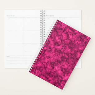 Agenda Padrão de mármore brilhante da Crimson