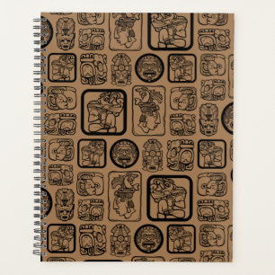 Agenda Padrão de máscara antiga tribal MAIA 1