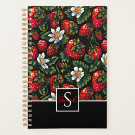 Agenda Padrão de Morango Personalizado Bonito