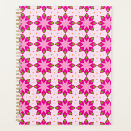 Agenda Padrão de mosaico de pétala rosa