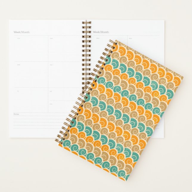 Agenda Padrão de Ondas de Aquarela (Exibição)