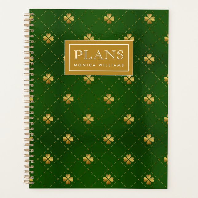 Agenda Padrão de ouro Verde (Frente)