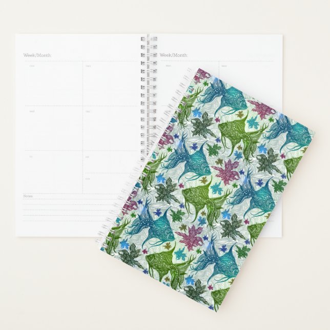 Agenda Padrão de Peixe Vintage (Exibição)