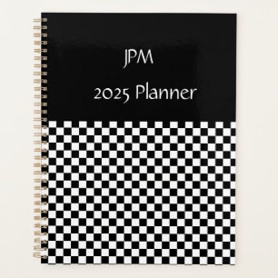 Agenda Padrão de Quadro de Verificação Preto e Branco