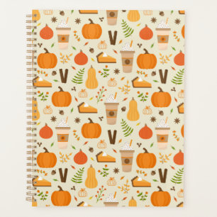 Agenda Padrão de queda de laranja divertido