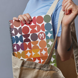 Agenda Padrão de Retrorização Vermelho Magenta Azul-Escur