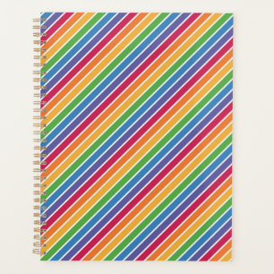 Agenda Padrão de Stripes Arco-Íris